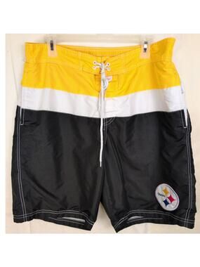 G lll apparel NFL Pittsburgh Steelers swim shorts Size XL Beach Fangear Football